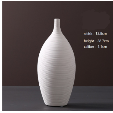 TerraWhiteMinimal — Decorative Vase