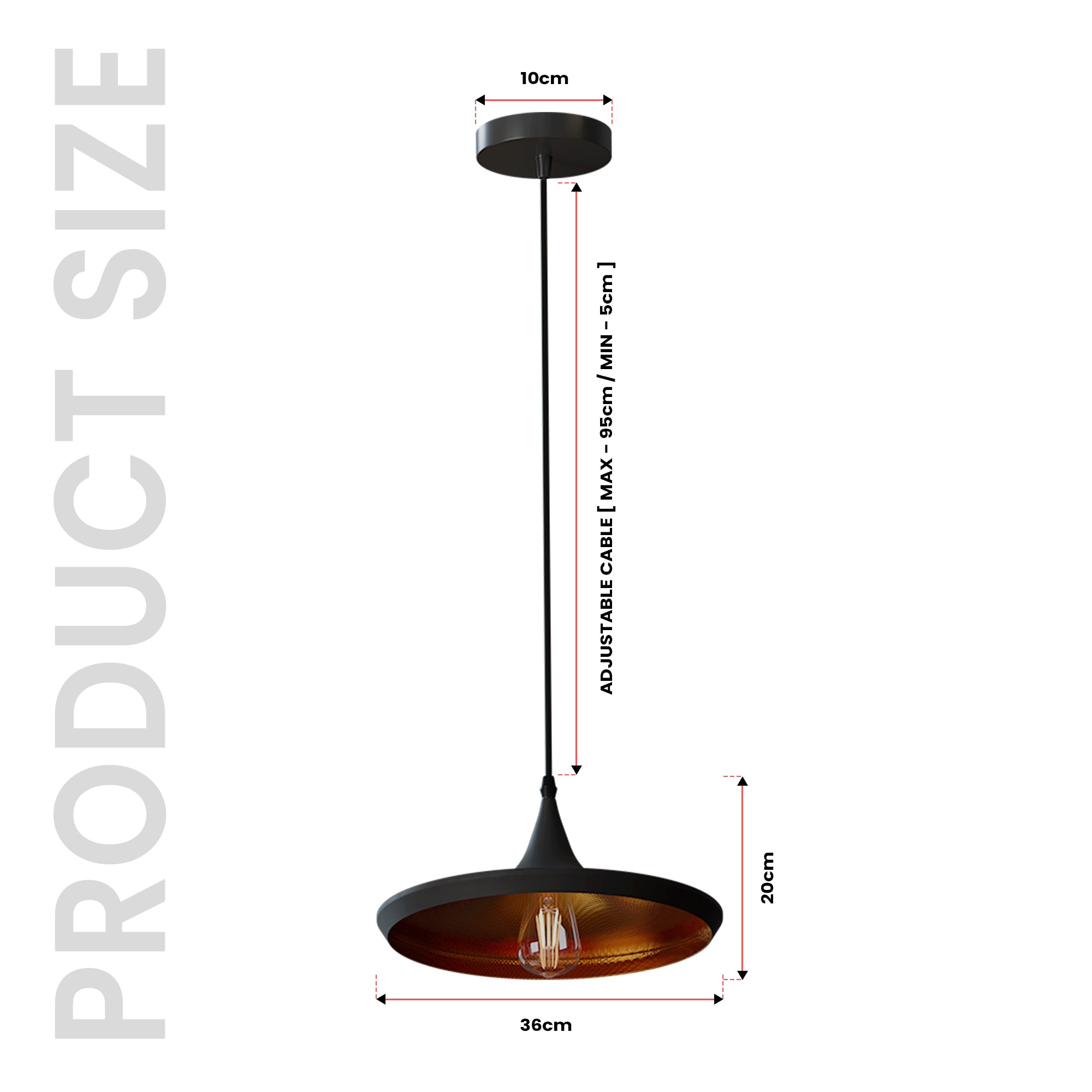 Retro industrial hanging lamp pendant lamp bar lampshade lamp E27 black new~2185