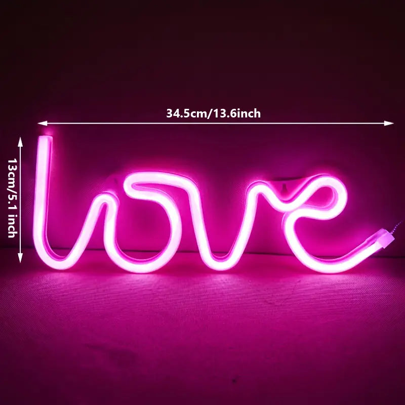 NeonLove — Pink Love LED Neon Light Sign