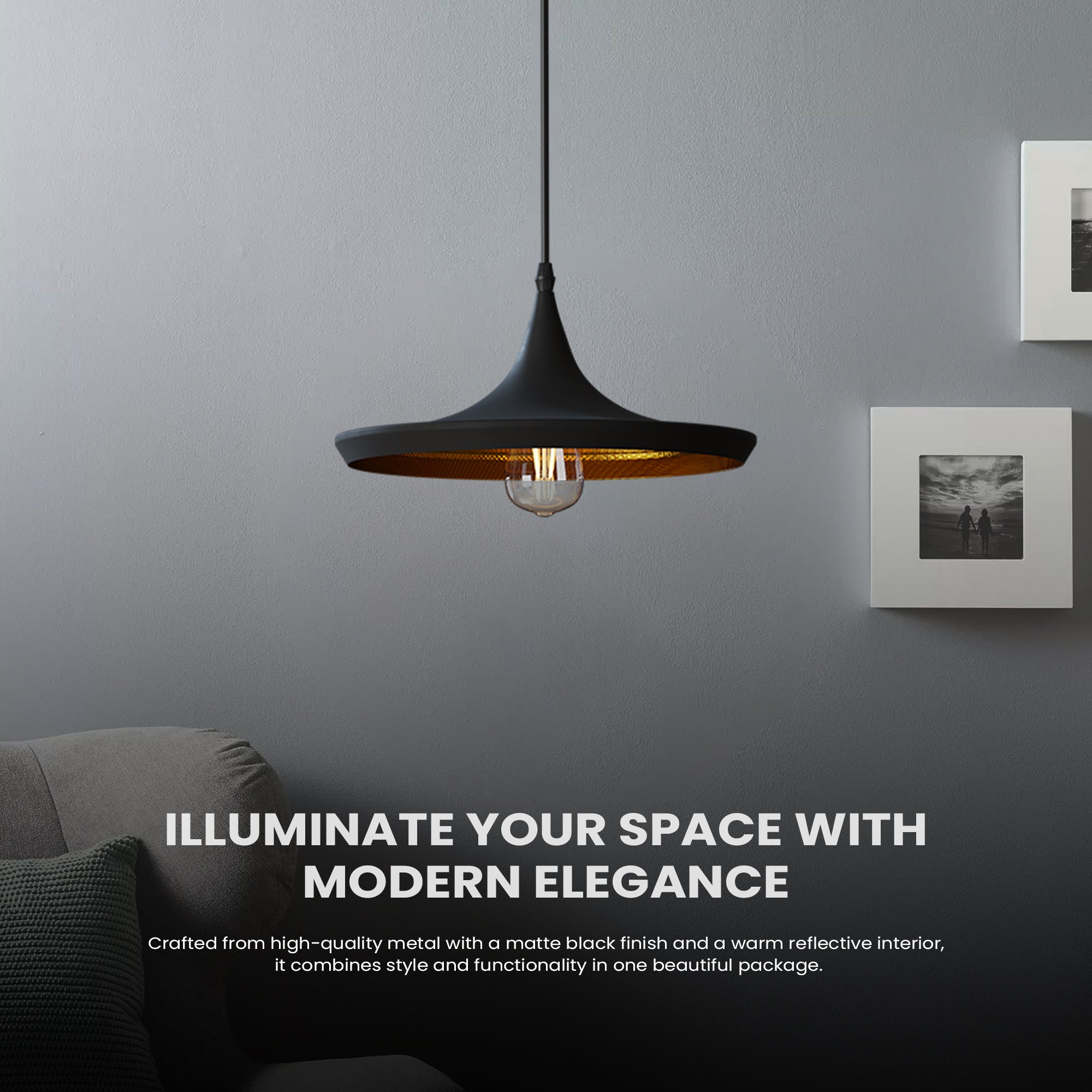 Retro industrial hanging lamp pendant lamp bar lampshade lamp E27 black new~2185