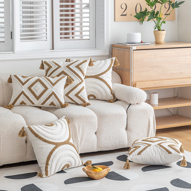 NovaBoheme — Tufted Bohemian Cushion Cover
