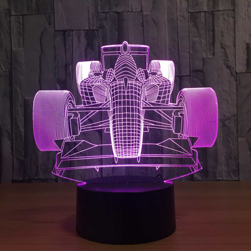 RaceGlow — 3D Racing Car LED Night Light