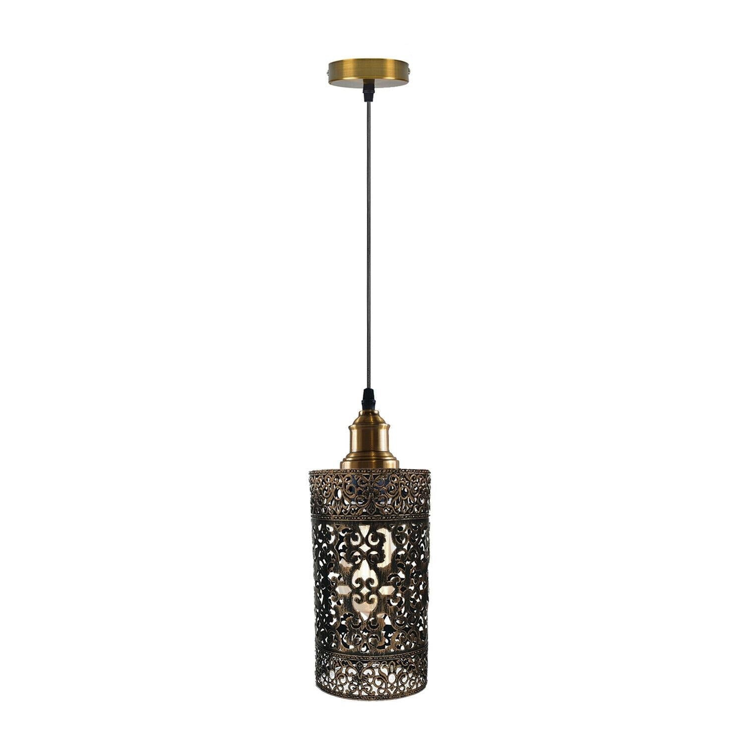 Industrial Metal Cage Pendant Ceiling Lamp Light~1316-6