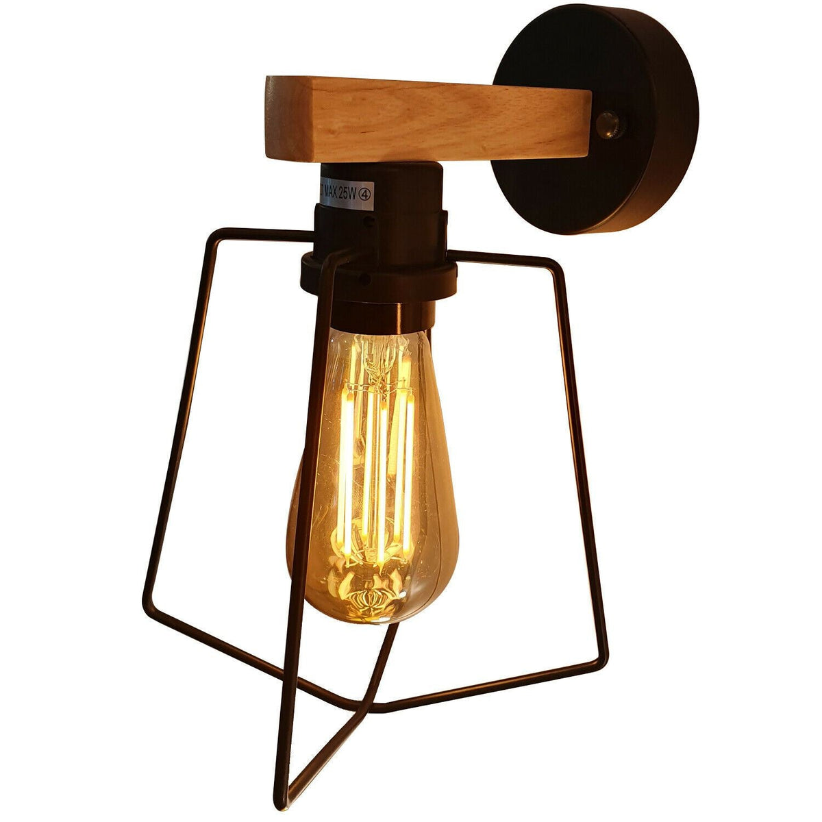 Vintage Modern Indoor Black Wall Sconce Wall Light Lamp Fitting Fixture ~1327-4