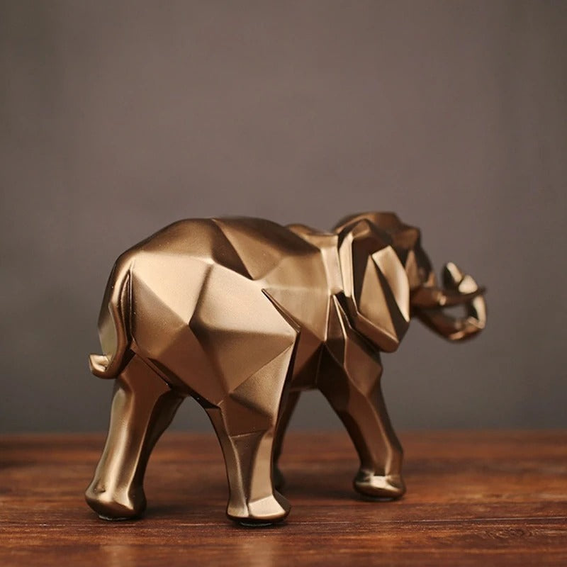 NovaElephant — Geometric Faceted Resin Figurine