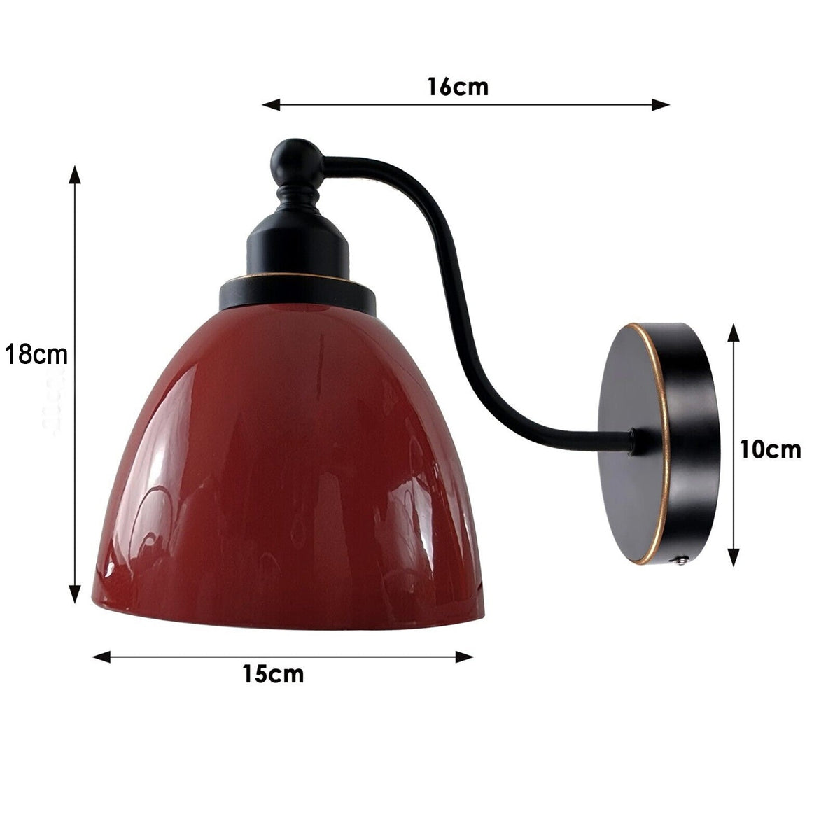 Modern Industrial Adjustable Wall Light Metal E27 Sconce ~3910-2