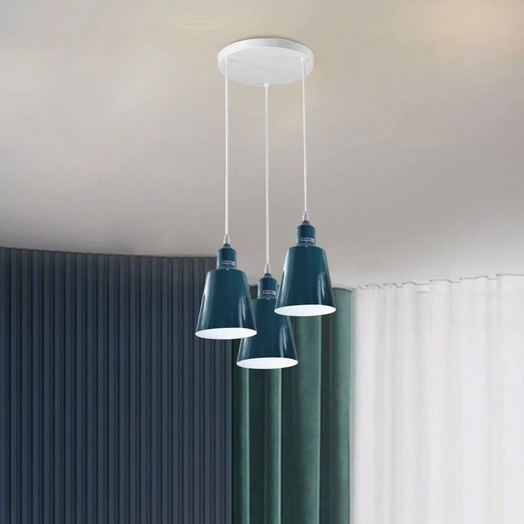Industrial E27 3 Way Vintage Retro Ceiling Pendent Light~4295-0