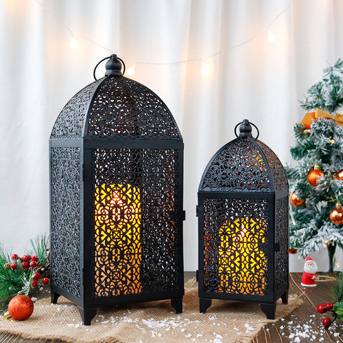 12''&16.5'' High Vintage Hanging Decorative Candle Lantern(Set of 2)-0