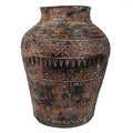 40cm x 32cm Aztec Large Composite Textured Vase Composite Plant Pot-0