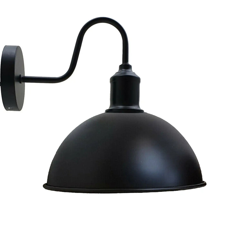 Black Dome Metal Wall Scone Wall Lights-5620-5