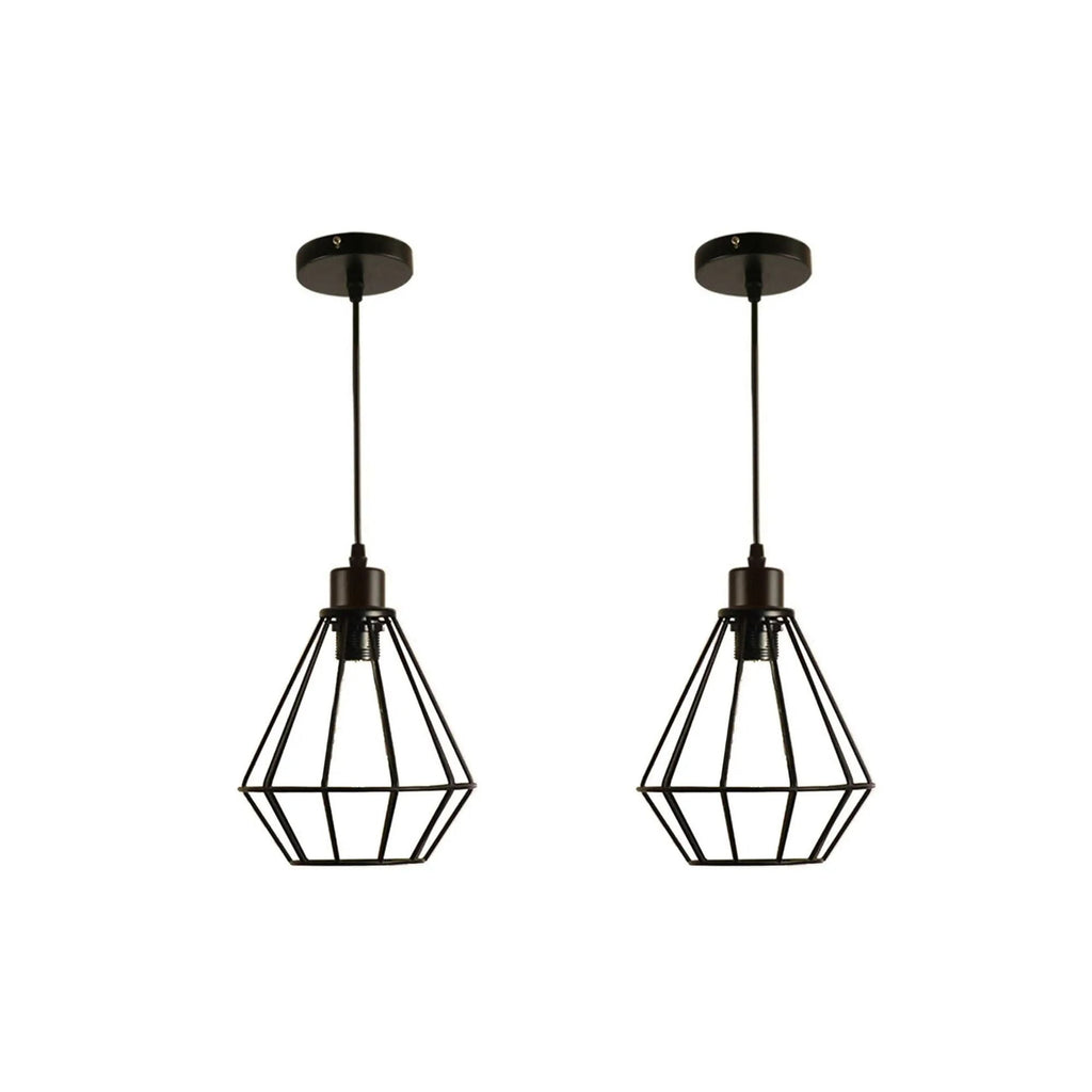 Industrial Metal E27 Bulb Guard Wire Cage Ceiling Pendant Light~5654