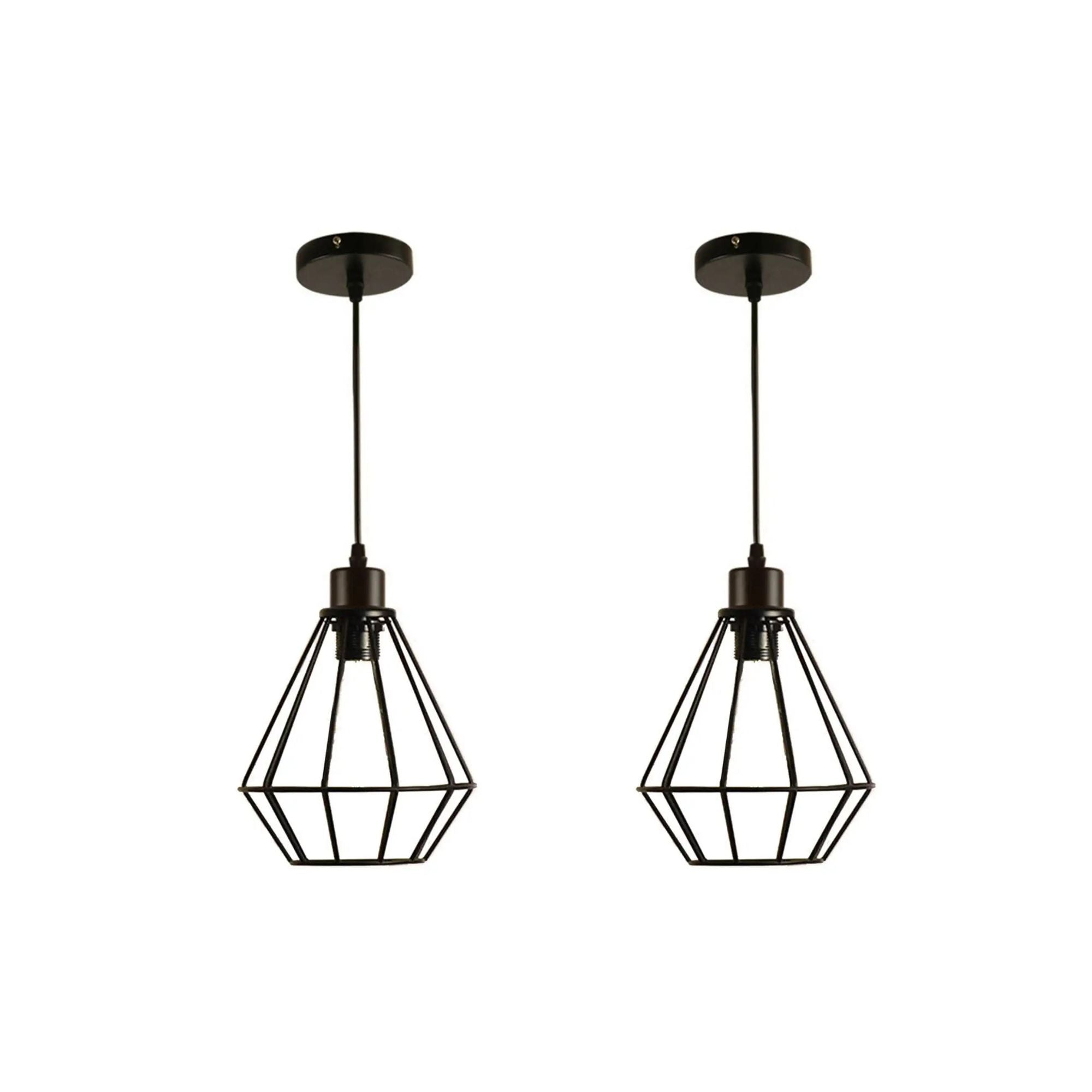 Industrial Metal E27 Bulb Guard Wire Cage Ceiling Pendant Light~5654