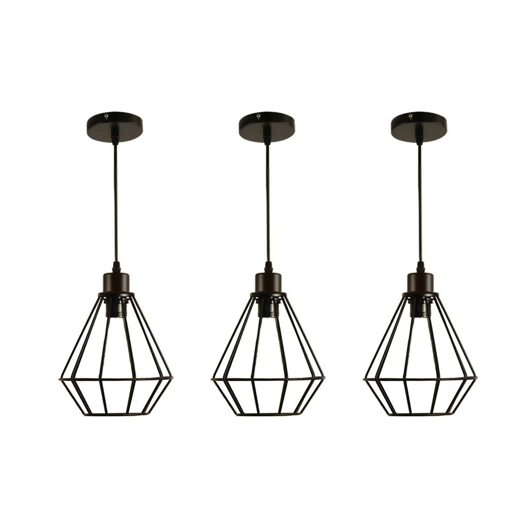 Industrial Metal E27 Bulb Guard Wire Cage Ceiling Pendant Light~5654