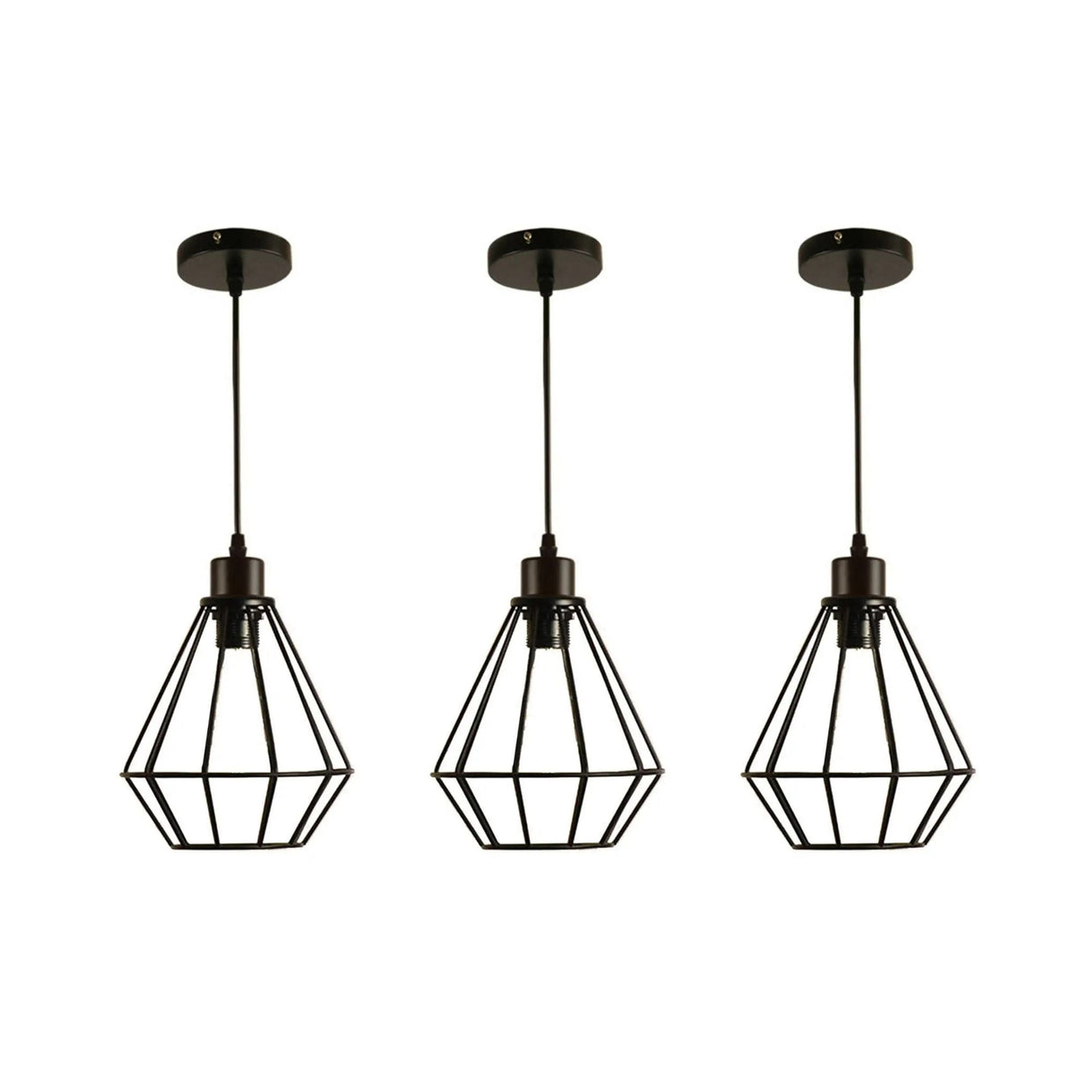 Industrial Metal E27 Bulb Guard Wire Cage Ceiling Pendant Light~5654