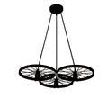 Industrial Wheel Pendant 3 Light Hanging Light ~5844-1