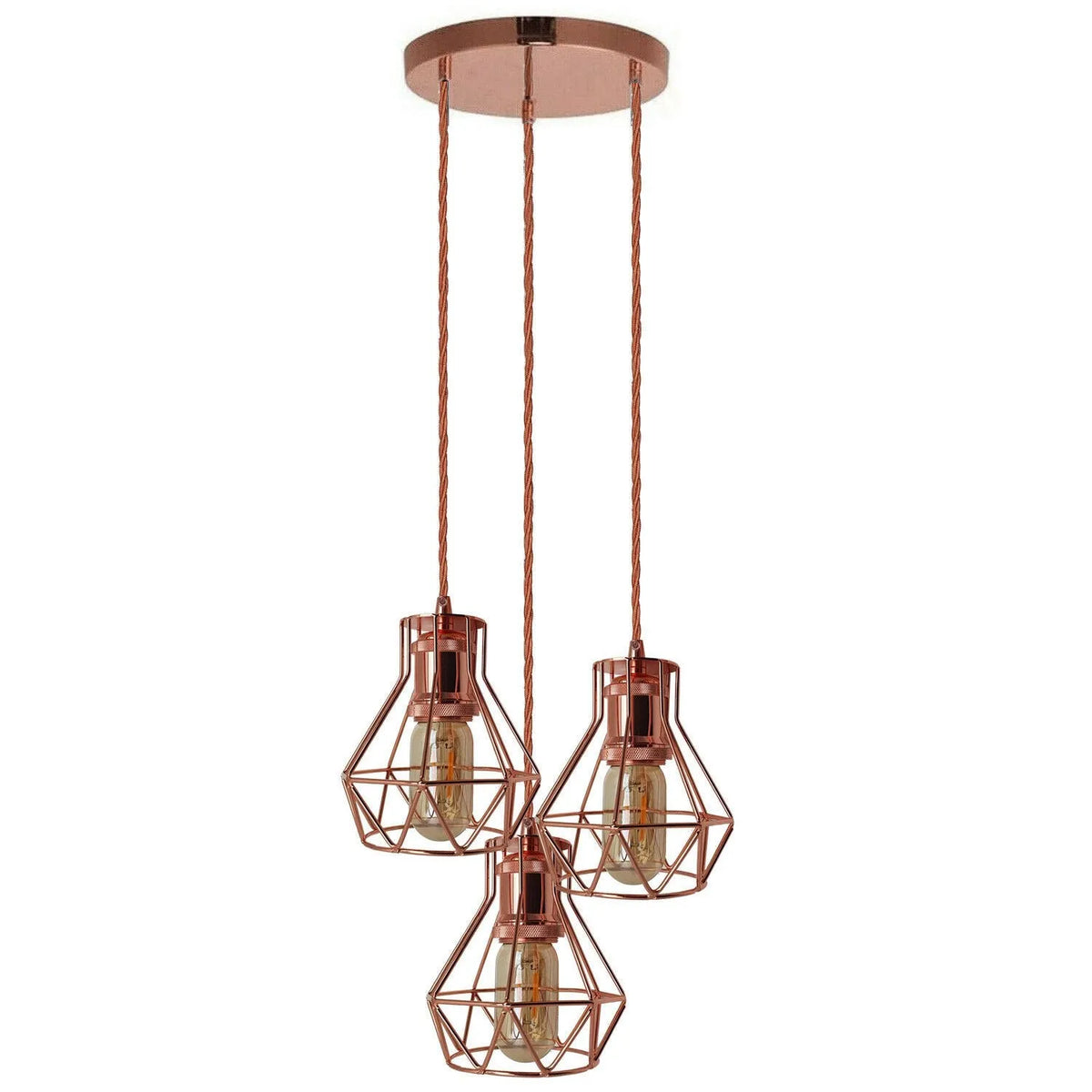 Vintage Industrial Cluster Pendant Lights | E27 Hanging Light~5860-6