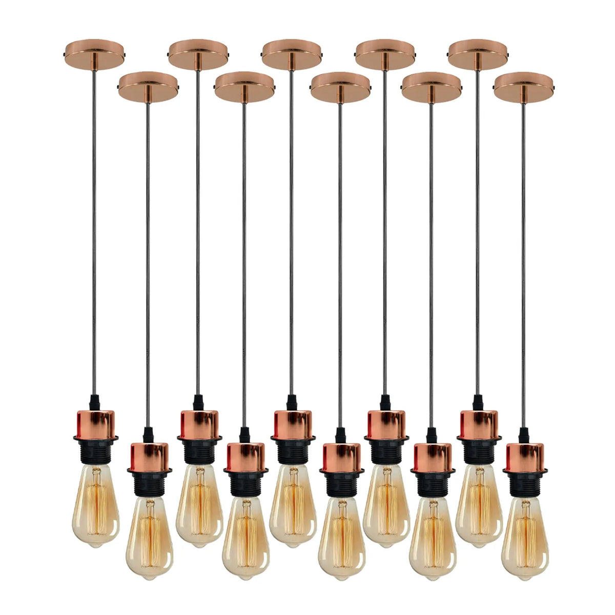 Ceiling Light Fitting Lamp Holder Rose Gold 10 PCS ~4249-1