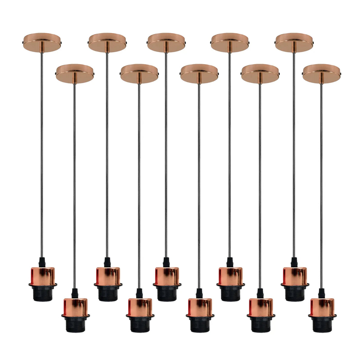 Ceiling Light Fitting Lamp Holder Rose Gold 10 PCS ~4249-0