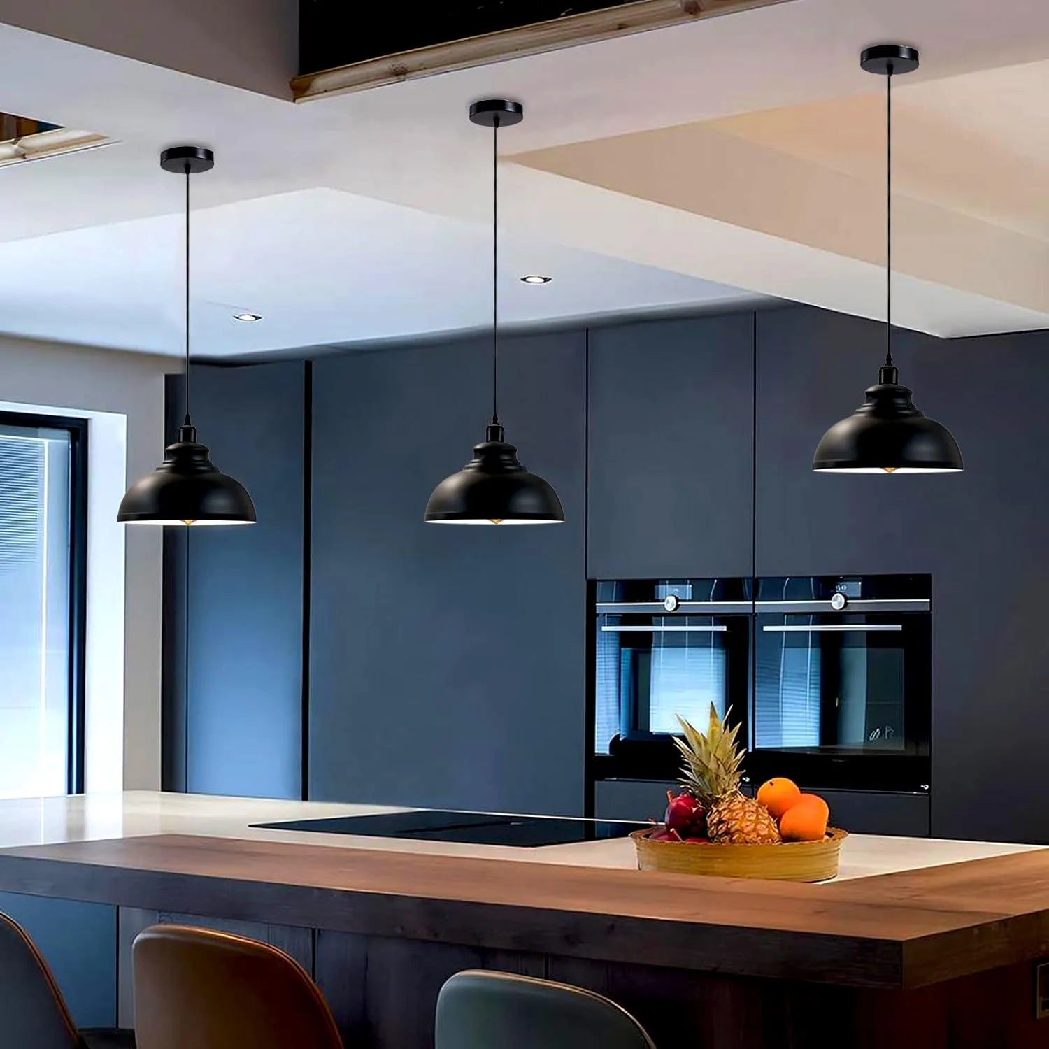 Height Adjustable Metal Pendant Light ~6151-0