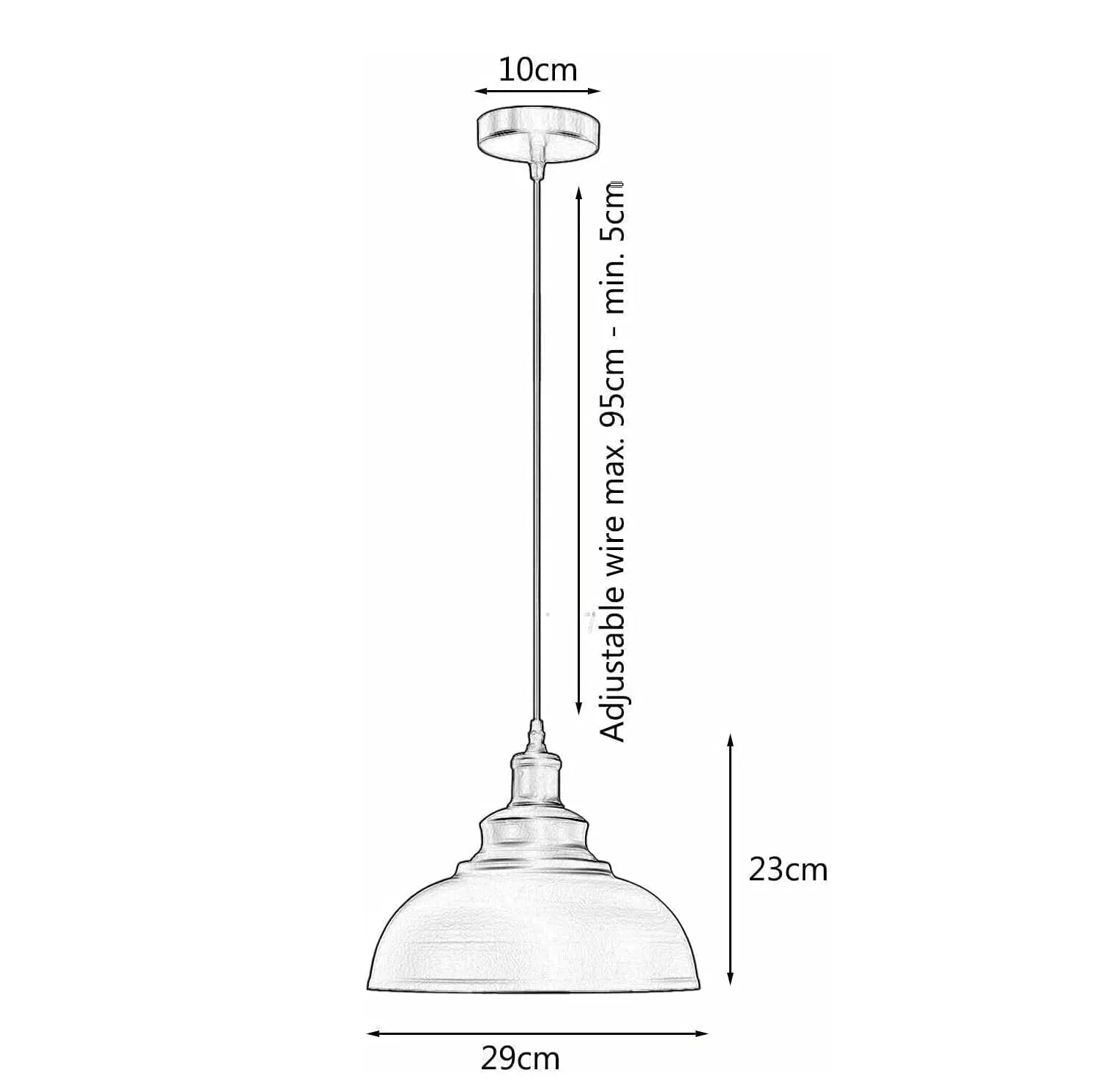 Height Adjustable Metal Pendant Light ~6151-1