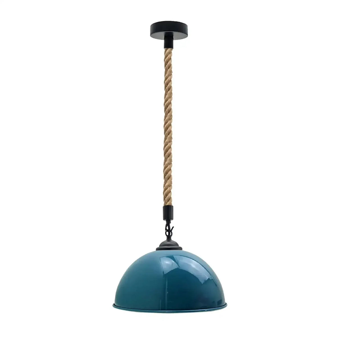 40cm Large Dome Shaded Hemp Rope Pendant Light ~6564-4