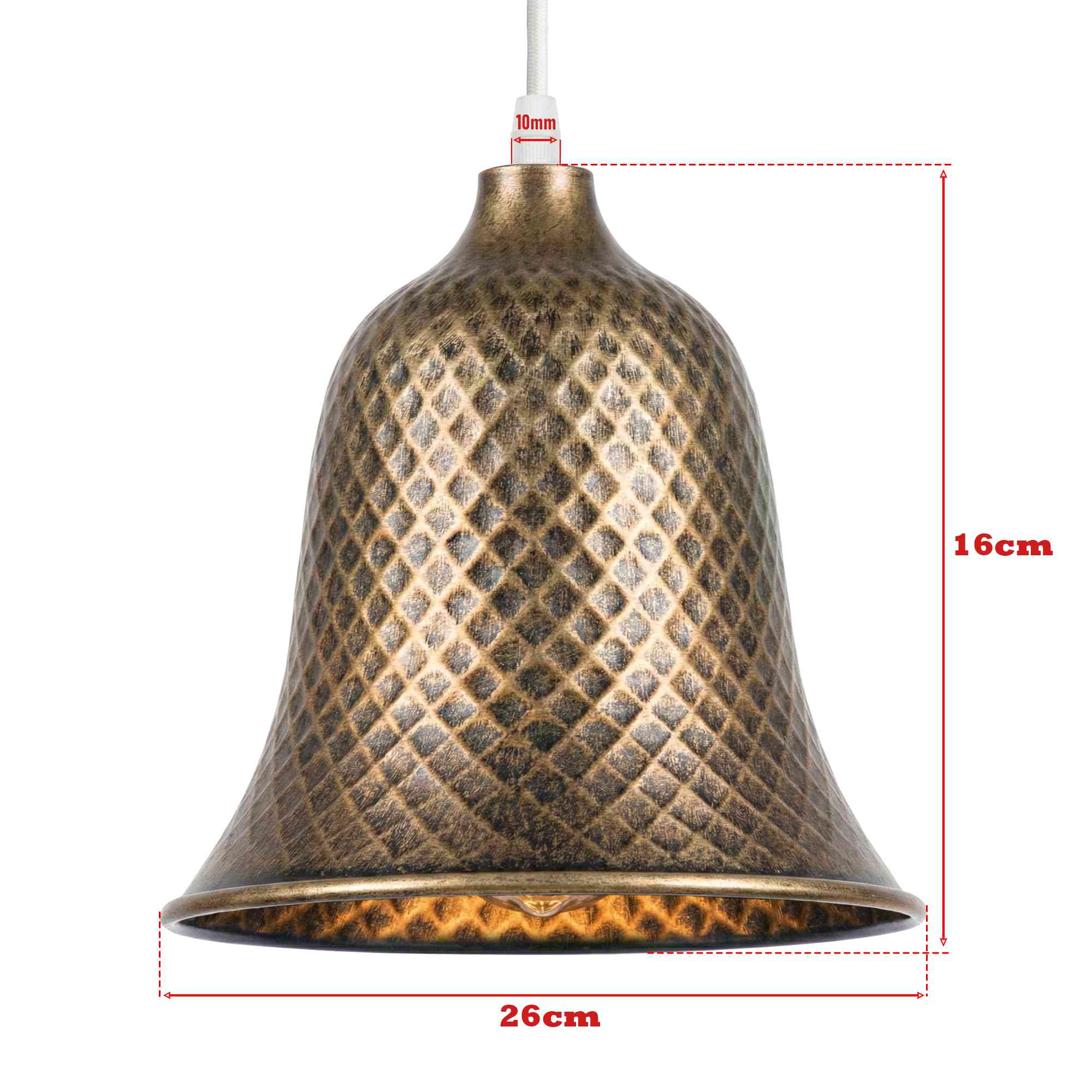 Bell Shape Lamp Shade Metal ~6632-1