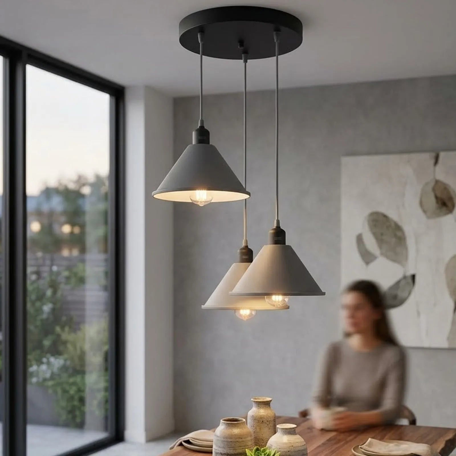 3 Drop Pendant Cluster Light Fitting ~6735