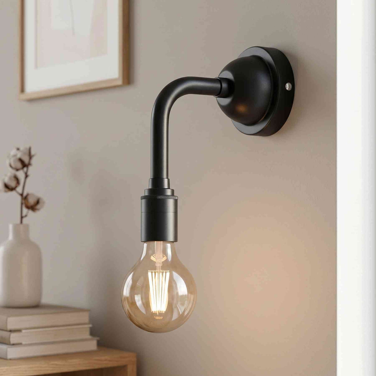 Industrial Wall Light E27 G95 LED Elbow Arm Wall Sconce - 6829-7