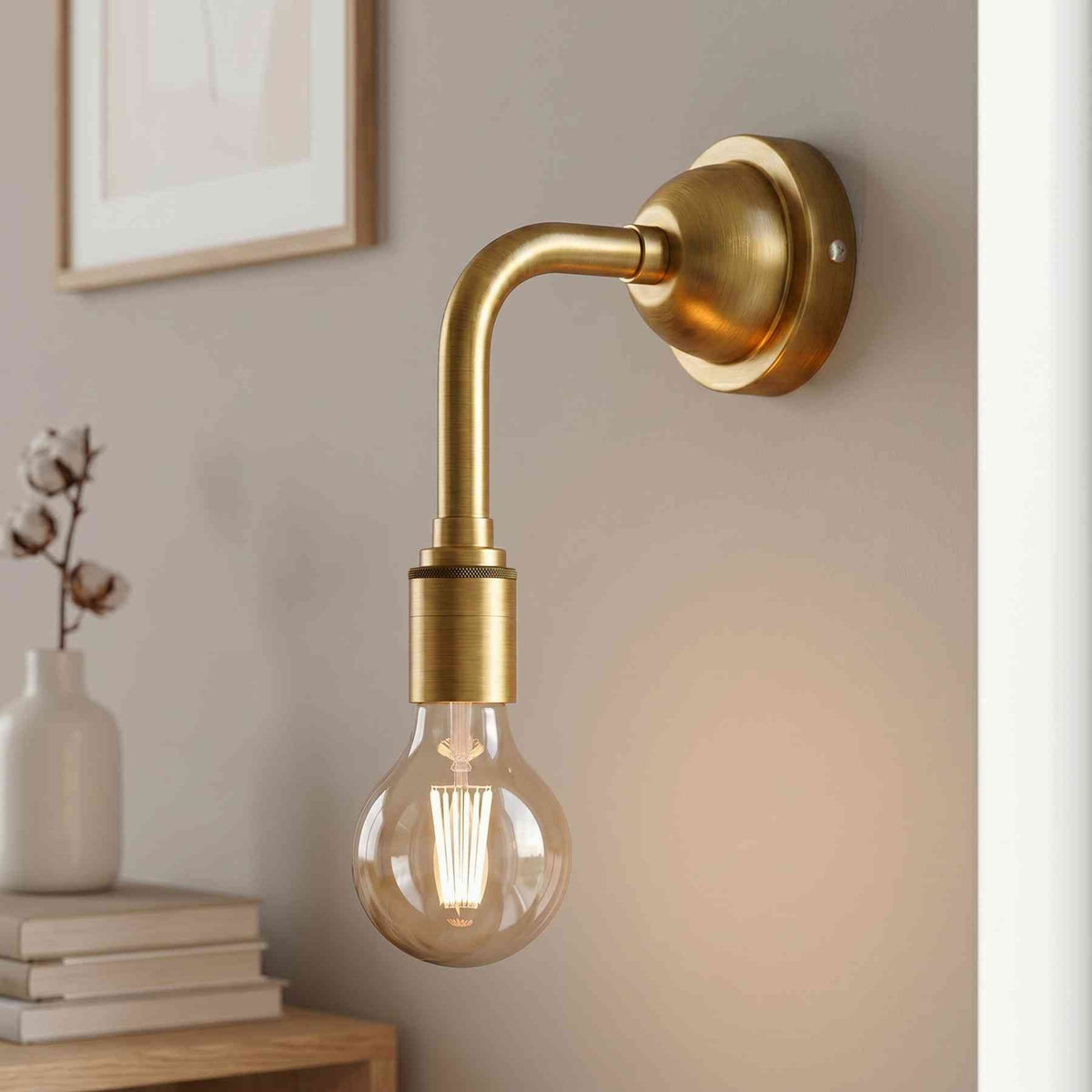 Industrial Wall Light E27 G95 LED Elbow Arm Wall Sconce - 6829-0
