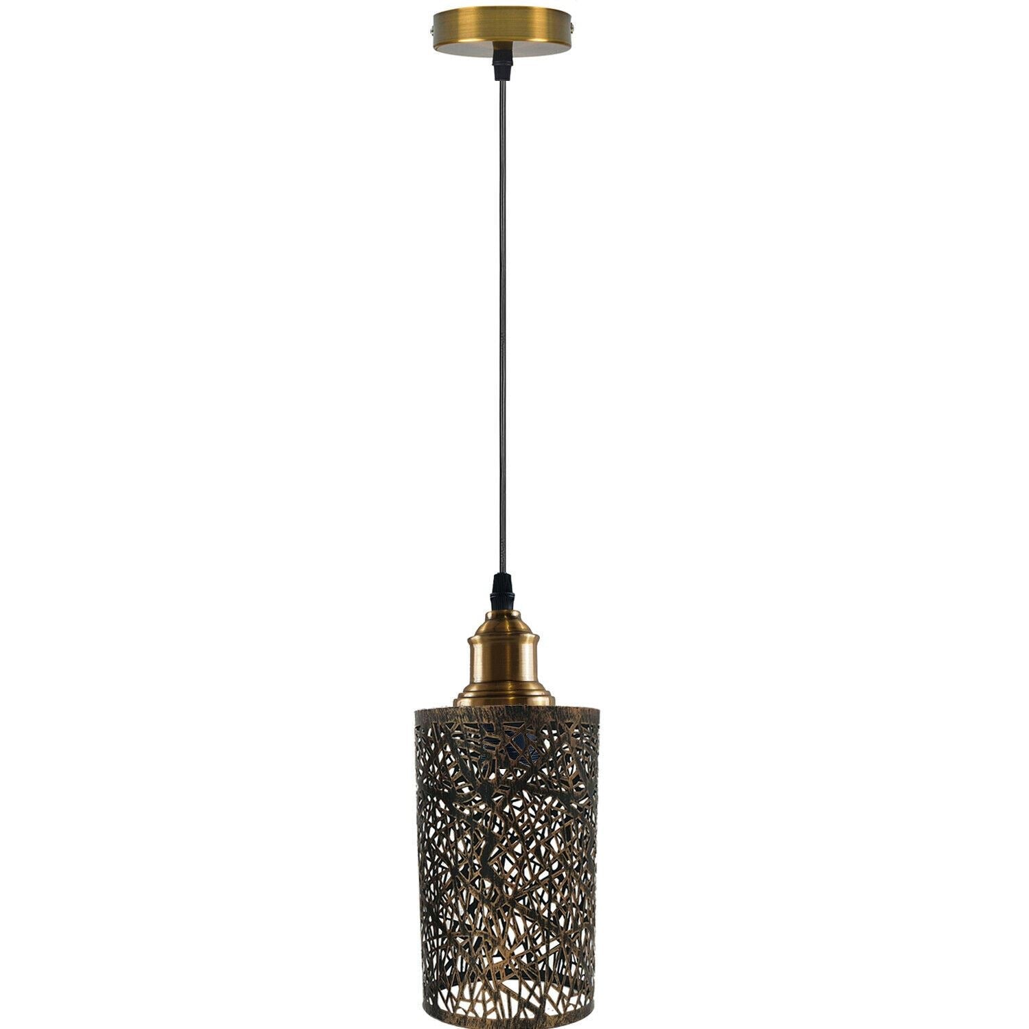 Industrial Metal Cage Pendant Ceiling Lamp Light~1316-7