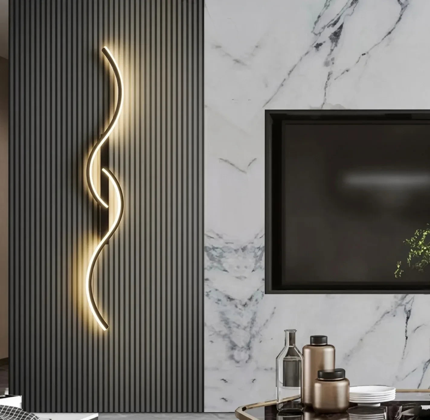 AuraWave — Minimalist LED Wall Light
