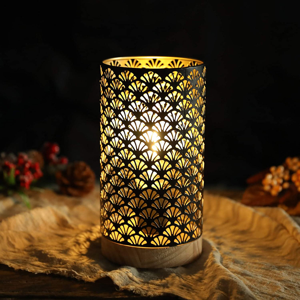 7.5''High Metal Lamp Accent Cordless Lamp-0