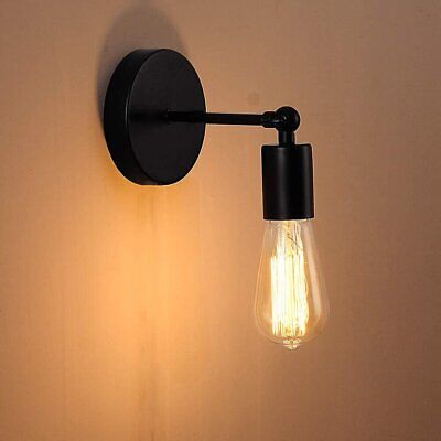E27 Industrial Retro Wall Light Iron Metal Sconce Lamp~ 5698-1