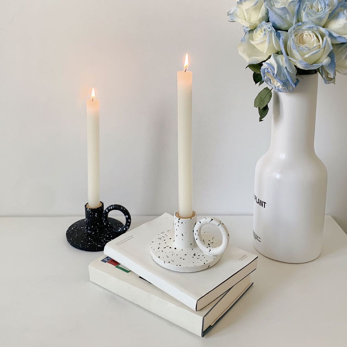 2 - Pack Trendy Splash - ink Candle Holders Set ( $24.9 / Each )-2