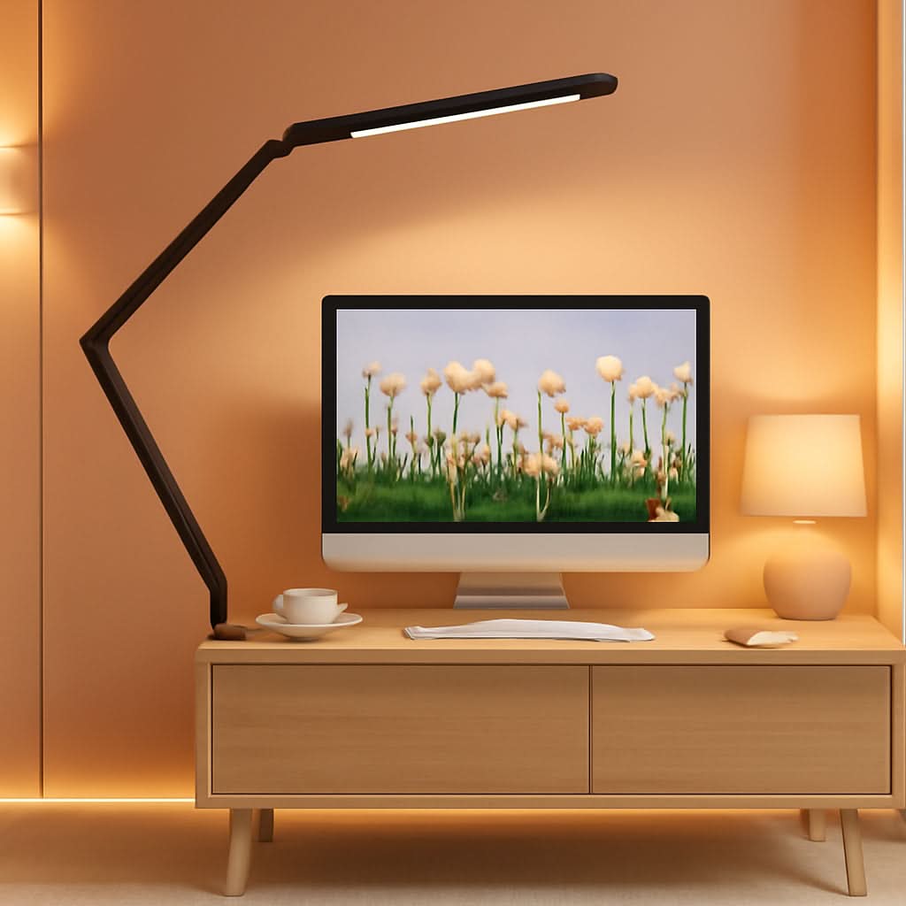 LED Desk Lamp With Clamp And Swing Arm 4 CCT Modes-0
