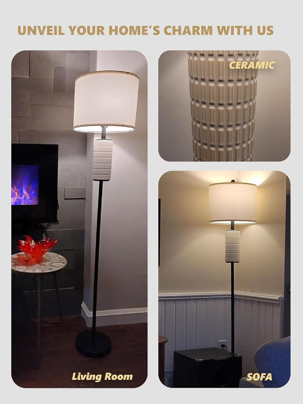 Matte Black 64 Inch Floor Lamp Architectural Design-1