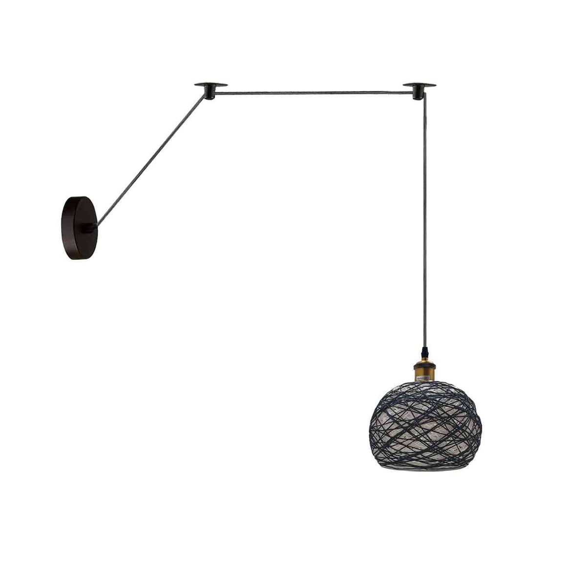 Bamboo Hemp Ceiling Pendant Light Fixture~6440-13