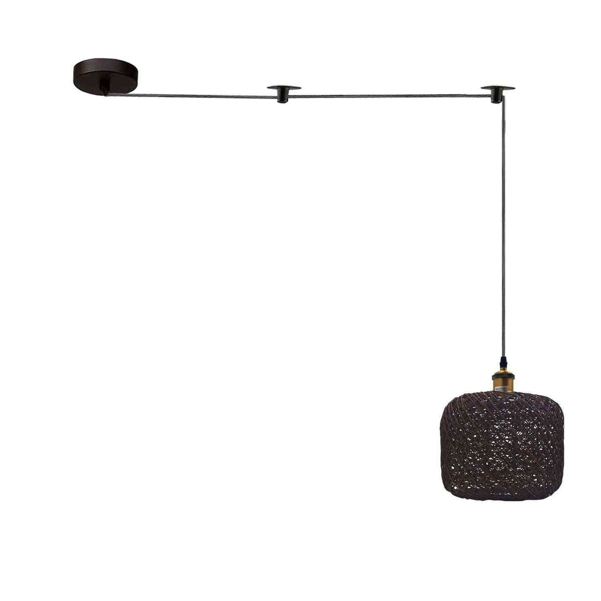 Bamboo Hemp Ceiling Pendant Light Fixture~6440-12
