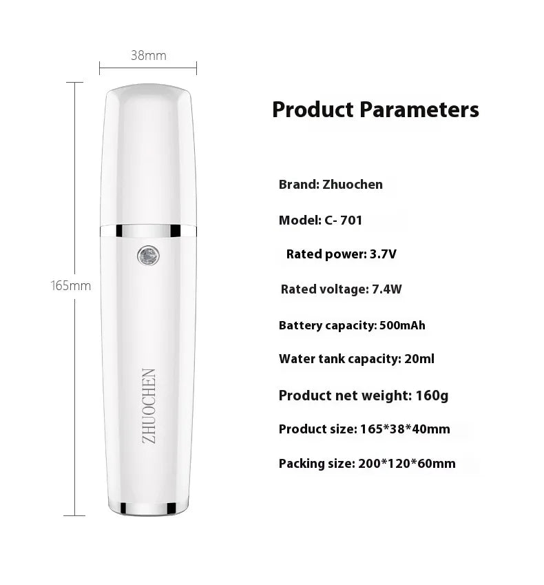 HydroMist — Rechargeable Hydrating Face Mist Sprayer