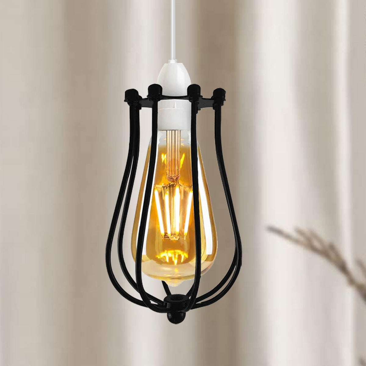 Metal Balloon Cage Shade Wall Easy Fit Hanging light ~2444-0