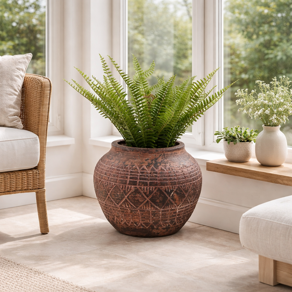 x 30cm Large Aztec Vase Planter 23cm-1