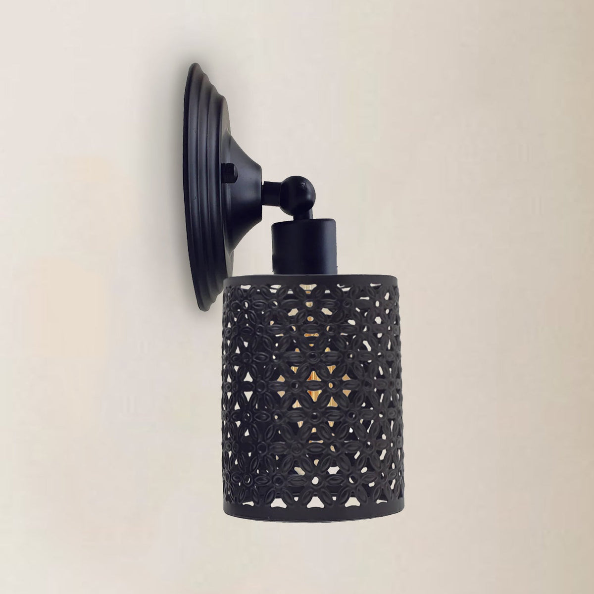 Marrakech Matte Black Lattice Wall Light ~2567-3