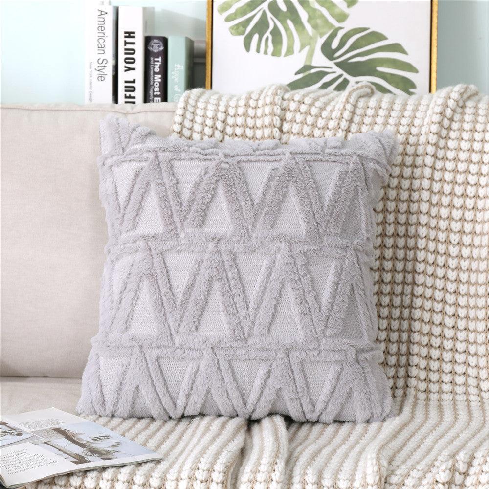 Super Soft Fluffy Plush Cushion Cover 18x18"-9
