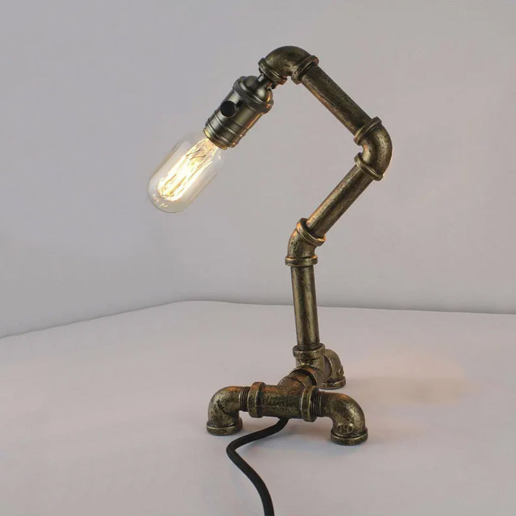 Industrial Steampunk Water Pipe Table Lamp E27~2836