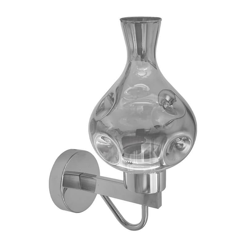 Vintage Wall Lamp Industrial Smoked Glass Wall Light Sconce ~4904-5