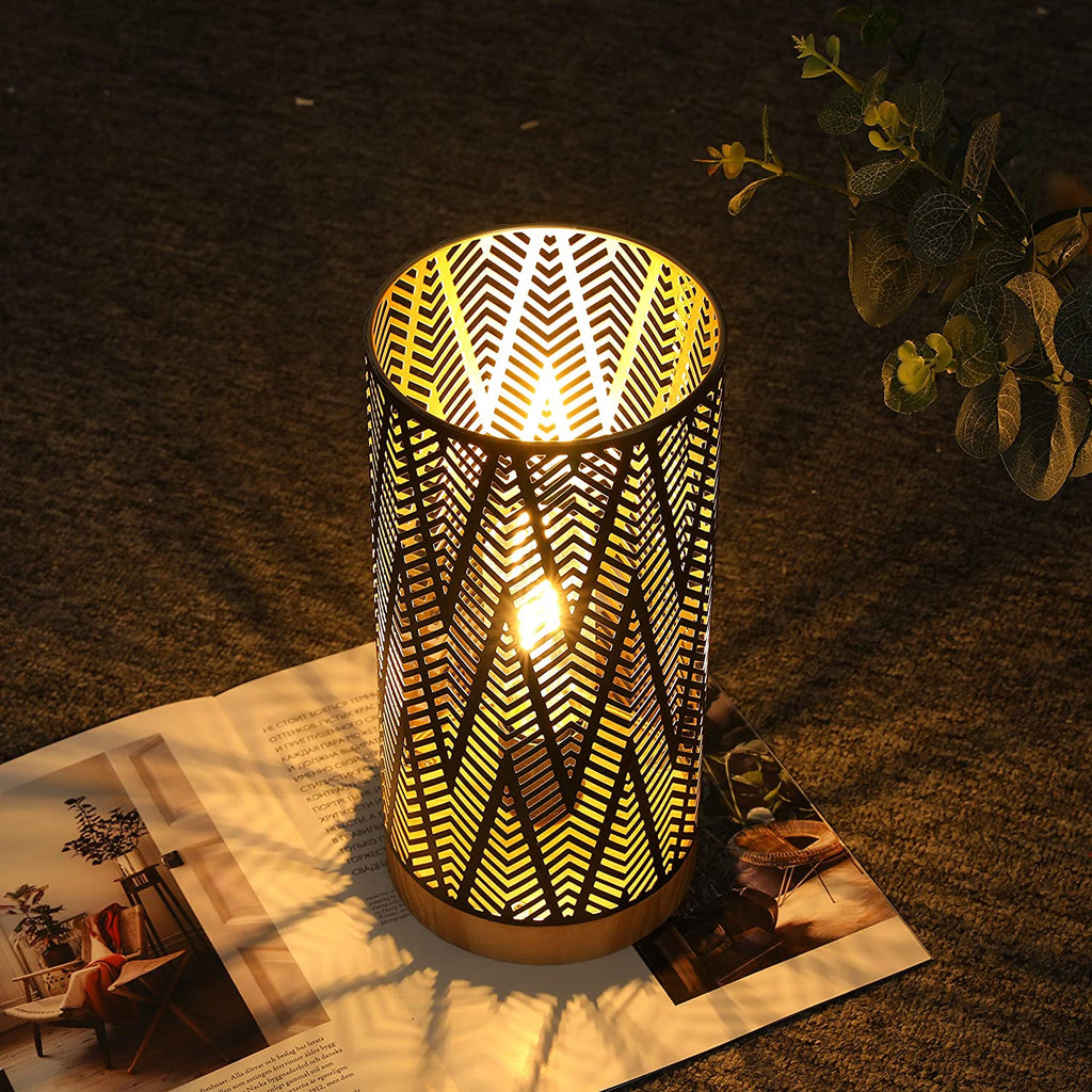 11''High Battery Powered  Metal Lamp-1