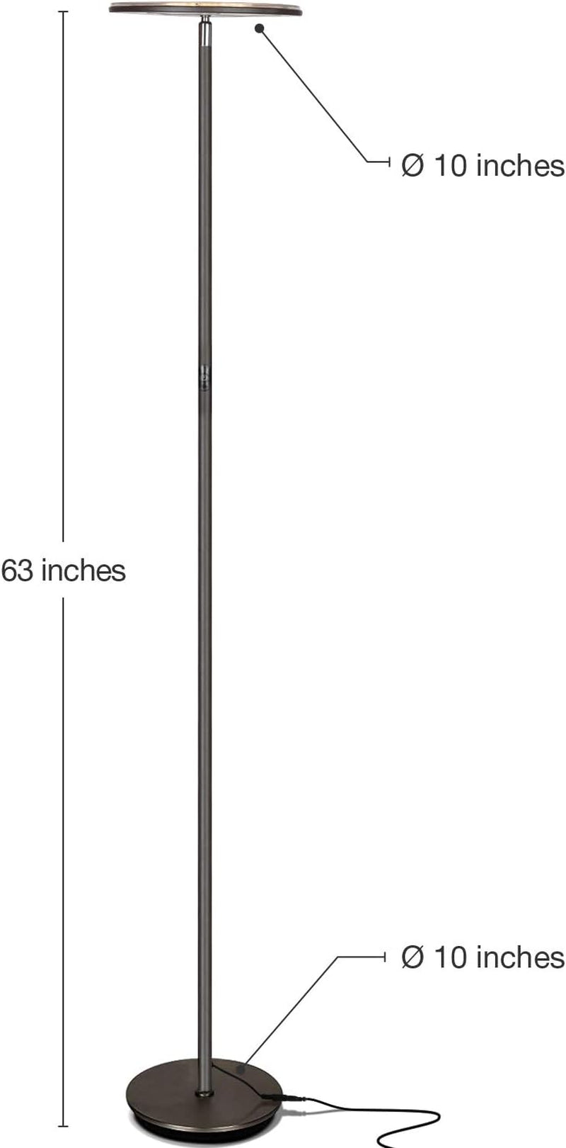 Bronze Sky LED Floorstanding Lamp Torchiere Dimmable-1