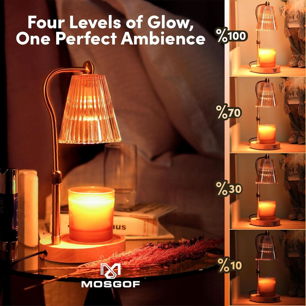 Stylish Candle Warmer Lamp With Programmable Timer-4