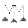 KUPOL Triple Pulley Drop Adjustable Pendant Light ~6795