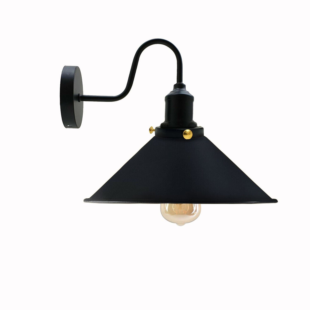 Industrial Wall Lights Indoor Swan Neck Indoor Sconce Meta  ~3391-11